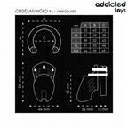 ADDICTED TOYS LOCKED - GABBIA PER PENE OBSIDIAN HOLD TAGLIA M