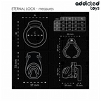 ADDICTED TOYS LOCKED - 9 CM ETERNALLY LOCKED PENIS CAGE