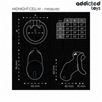ADDICTED TOYS LOCKED - MINDNIGHT CELL GABBIA PER PENE 4.2 CM TAGLIA M