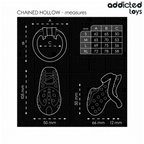 ADDICTED TOYS LOCKED - HOLLOW PENIS CAGE WITH CHAIN ​​10.5 CM