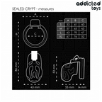 ADDICTED TOYS LOCKED - CRYPT SEALED PENIS CAGE 8 CM