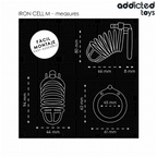 ADDICTED TOYS LOCKED - GABBIA PER PENE IN METALLO CON CELLULE DI FERRO TAGLIA M