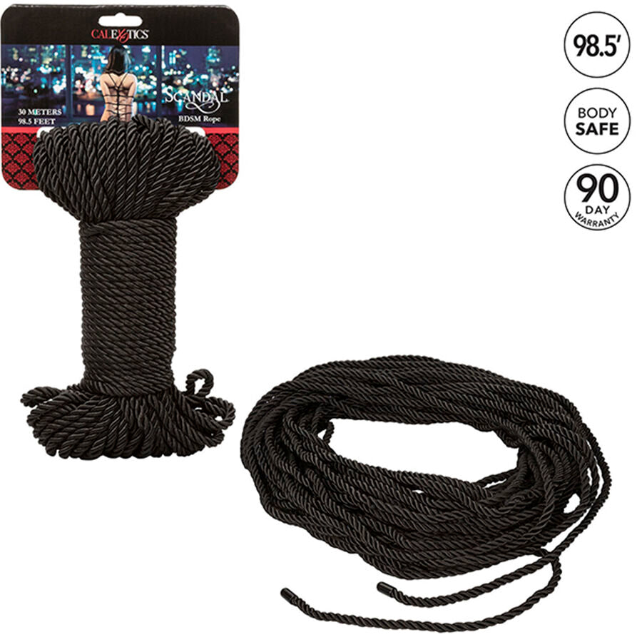 CALEXOTICS - SCANDAL BLACK ROPE BDSM 30 M