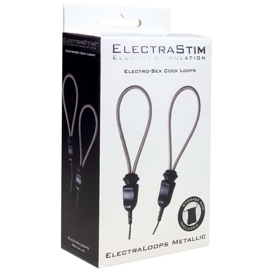 ELECTRASTIM - ELECTRALOOPS E-STIM ADJUSTABLE METAL COCK RINGS