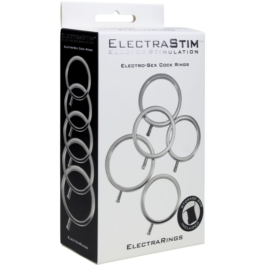 ELECTRASTIM - ELECTRARINGS METAL COCK RINGS PACK OF 5