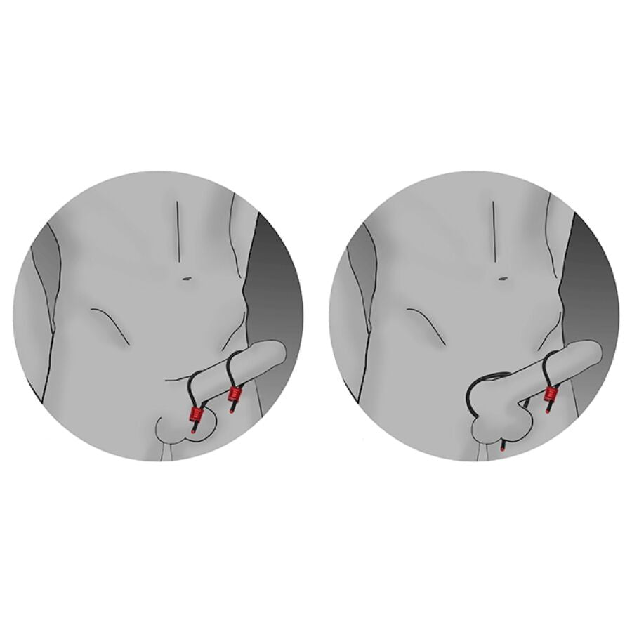 ELECTRASTIM - ANNEAUX PÉNIS RÉGLABLES PRESTIGE ELECTRA LOOPS NOIRS