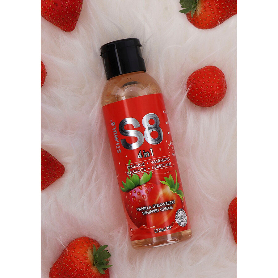 STIMUL8 - S8 4-IN-1 LUBRICANT WITH STRAWBERRY DESSERT 125 ML