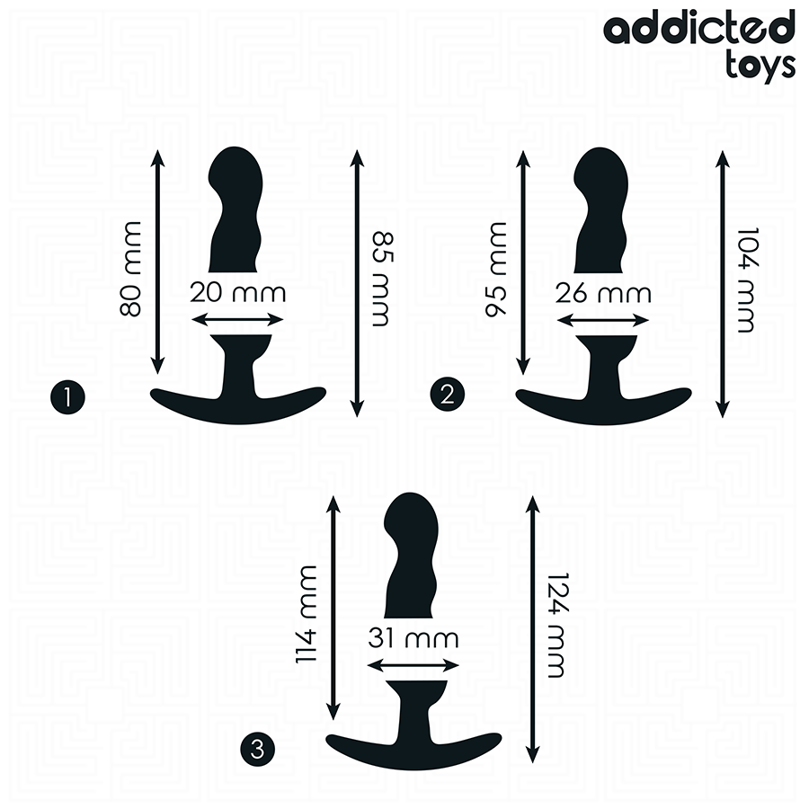 ADDICTED TOYS - SET OF 3 BUTT PLUGS MODEL 1