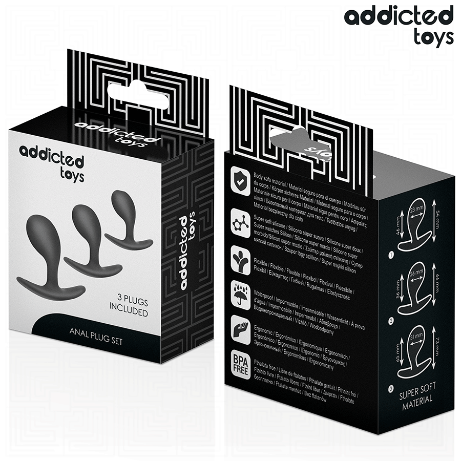 ADDICTED TOYS - SET OF 3 MODEL 3 ANAL PLUGS