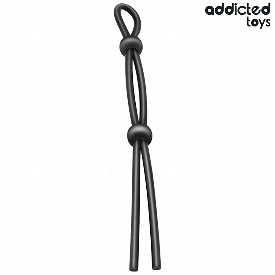 JOUETS ADDICTED - CORDE À PÉNIS EN SILICONE À DOUBLE ANNEAU
