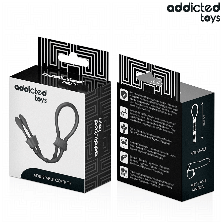 ADDICTED TOYS - CORDON PÉNIS EN SILICONE RÉGLABLE