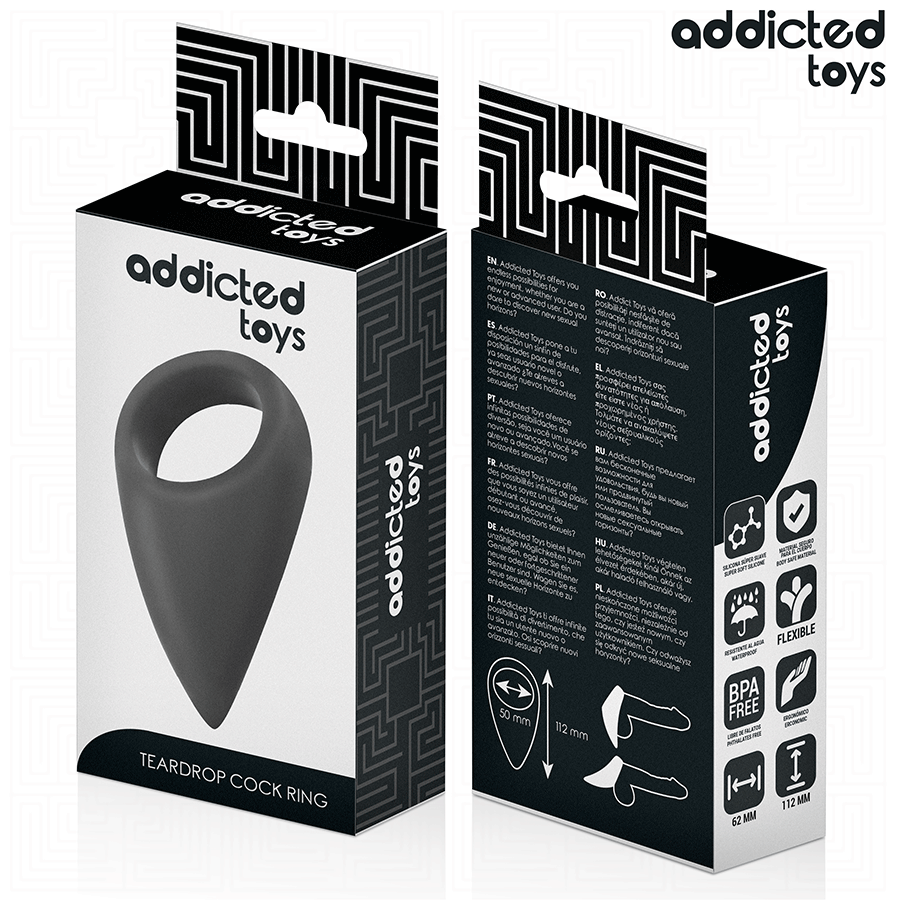 ADDICTED TOYS - ANNEAU PÉNAL EN FORME DE GOUTTE D'EAU