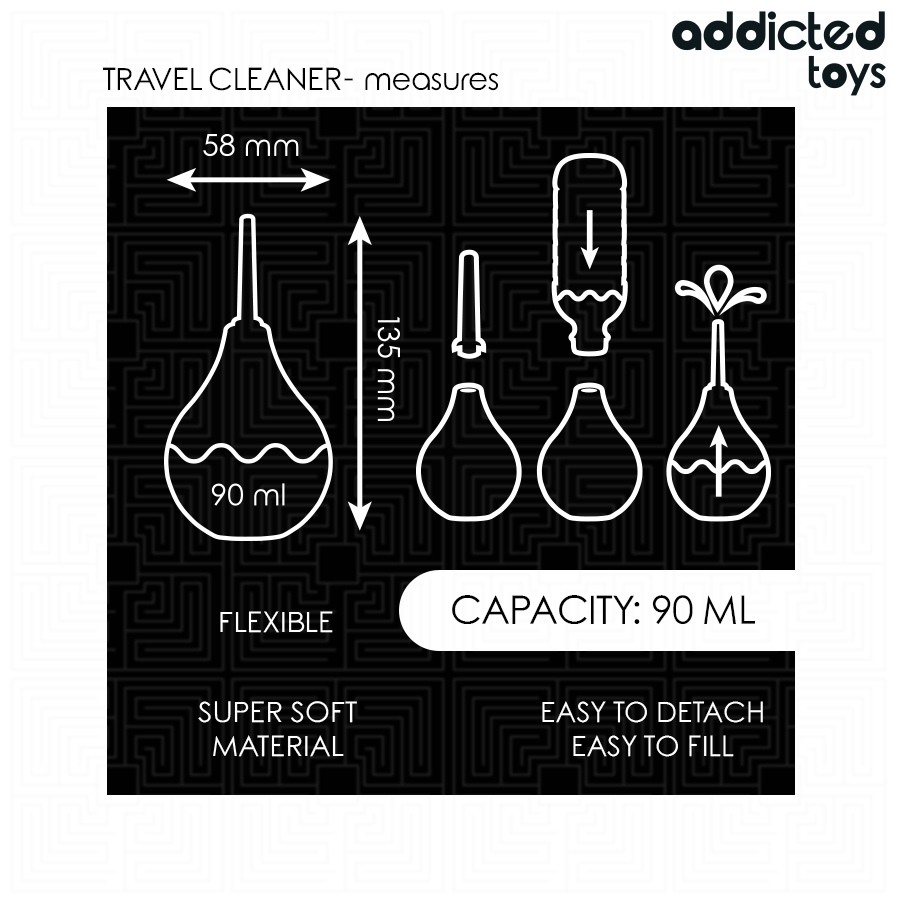 ADDICTED TOYS - TRAVEL ANAL CLEANSER SIZE S 90 ML