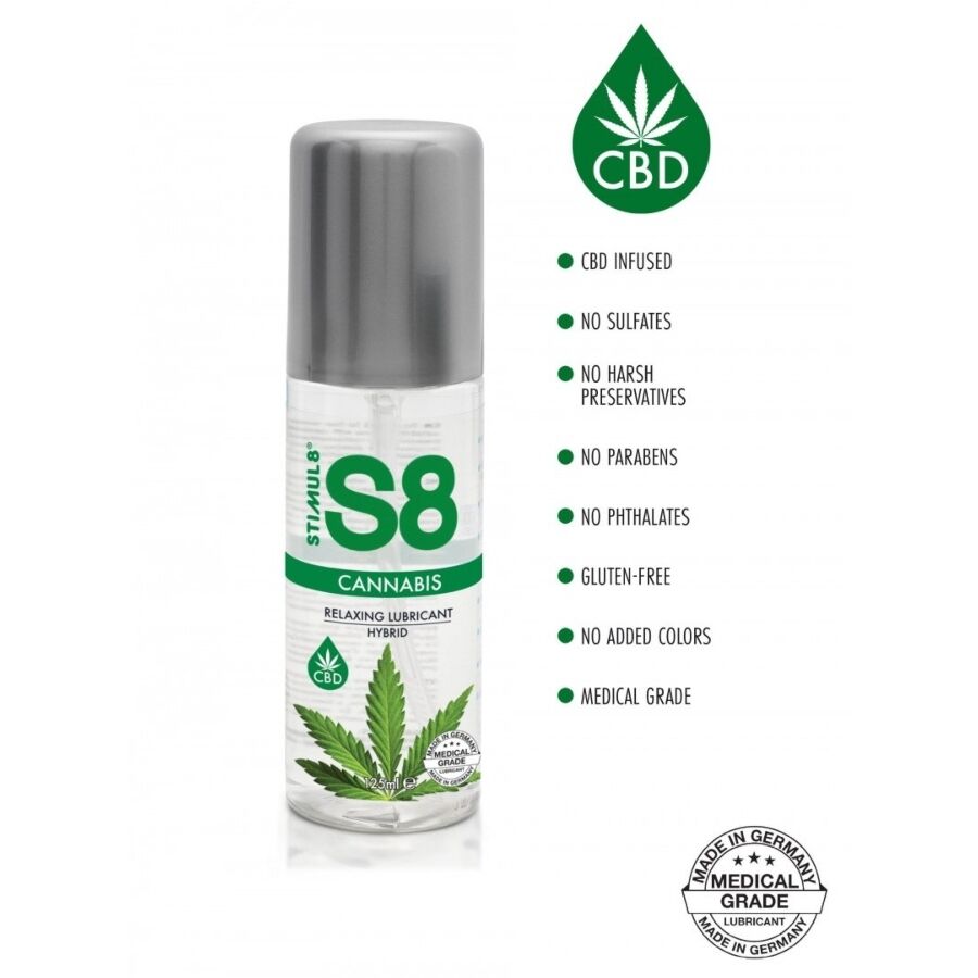 STIMUL8 - S8 LUBRIFIANT HYBRIDE AU CANNABIS 125 ML