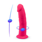 SILEXD - REALISTIC PENIS MODEL 2 PINK + REMOTE CONTROL LRS 17 CM
