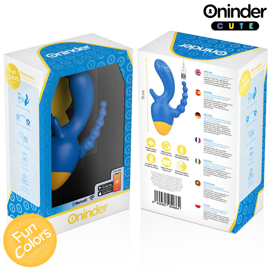 ONINDER CUTE - VIBRATEUR TRIPLE LOVE 3 SOME - APPLICATION GRATUITE DANS LE MONDE ENTIER