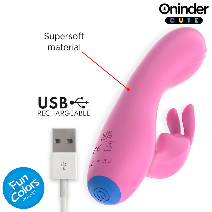 ONINDER CUTE - VIBRATEUR LAPIN D'AMOUR POUR POINT G ET CLITORIS - APPLICATION GRATUITE DANS LE MONDE ENTIER