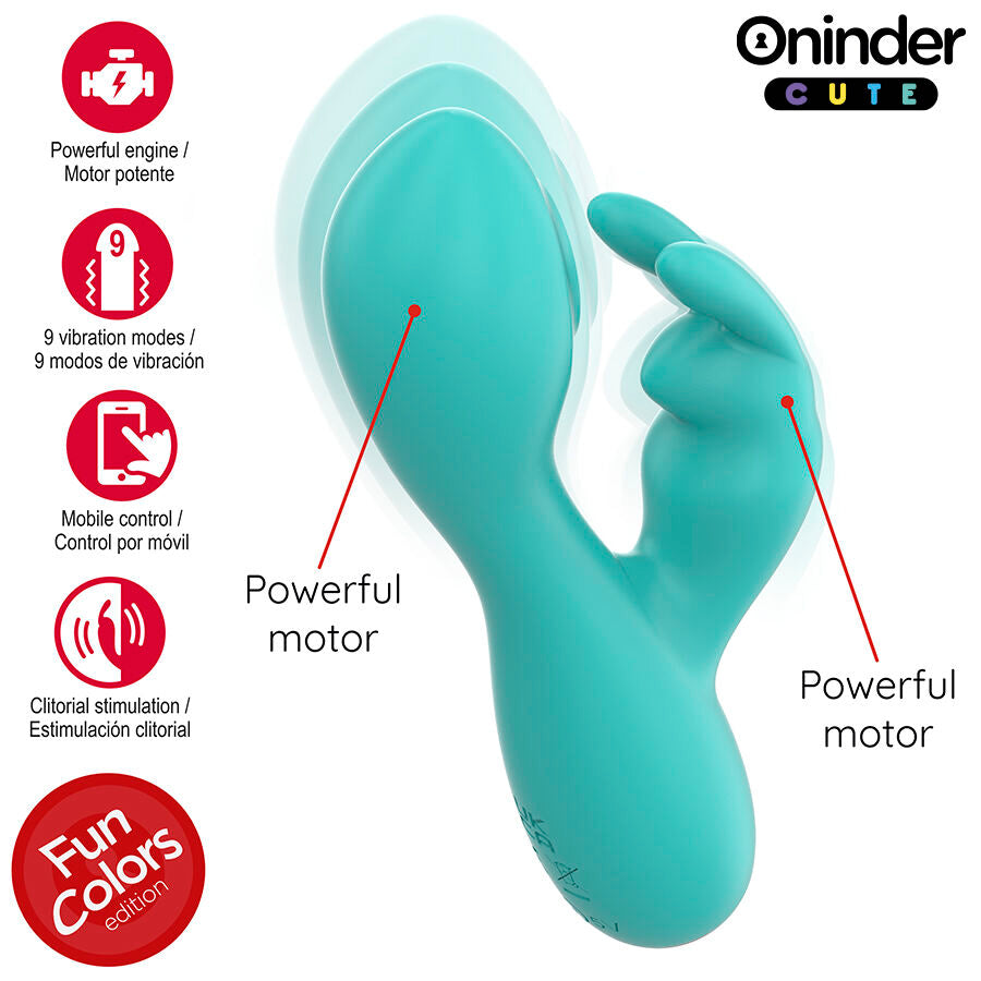 ONINDER CUTE - VIBRATEUR CLITORIAL POINT G LOVE BUNNY - APPLICATION GRATUITE DANS LE MONDE ENTIER