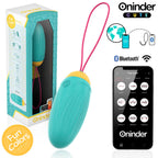 ONINDER CUTE - ŒUF VIBRANT ROTATIF EN SILICONE AVEC PIERRE PRÉCIEUSE POUR L'AMOUR ET LE PLAISIR - APPLICATION GRATUITE DANS LE MONDE ENTIER