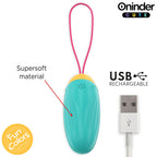 ONINDER CUTE - ŒUF VIBRANT ROTATIF EN SILICONE AVEC PIERRE PRÉCIEUSE POUR L'AMOUR ET LE PLAISIR - APPLICATION GRATUITE DANS LE MONDE ENTIER