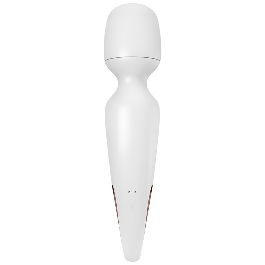 SATISFYER - ERLAND WAND MASSEUR VIBRANT BLANC