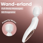 SATISFYER - ERLAND WAND MASSEUR VIBRANT BLANC