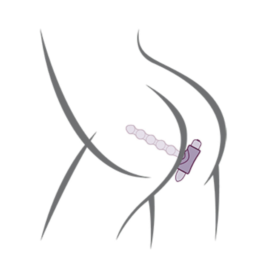 ROCKS-OFF - PETITE SENSATIONS PEARLS VIBRATEUR ANAL PLUG NOIR