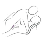 ROCKS-OFF - BLACK SILICONE TWIST MASTURBATOR RING