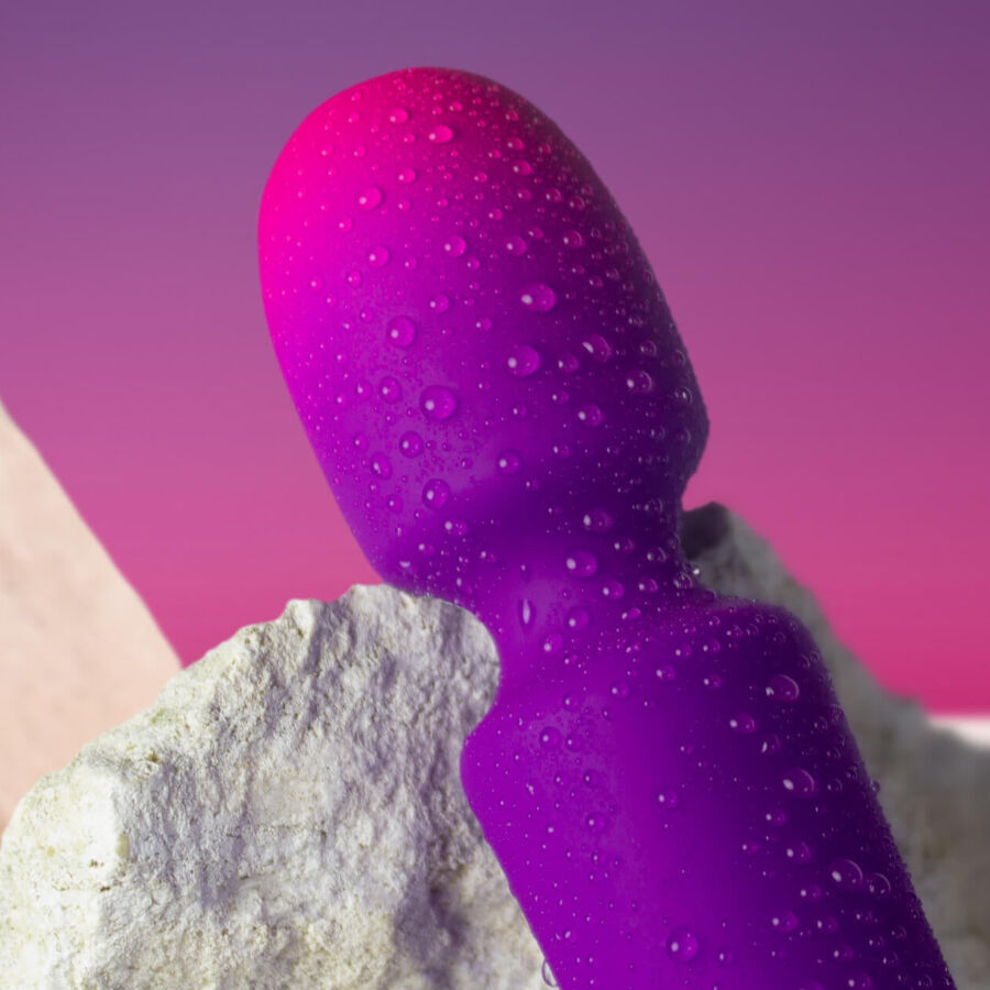 ROCKS-OFF - GLO-GIRL MINI PURPLE WAND VIBRATOR