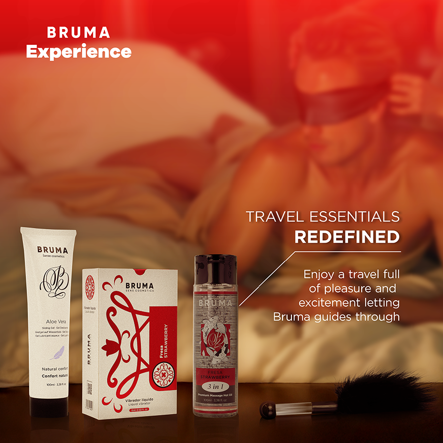 BRUMA EXPERIENCE - KIT DE TENTATION VIBRO-ORGASMIQUE À LA FRAISE DOUCE