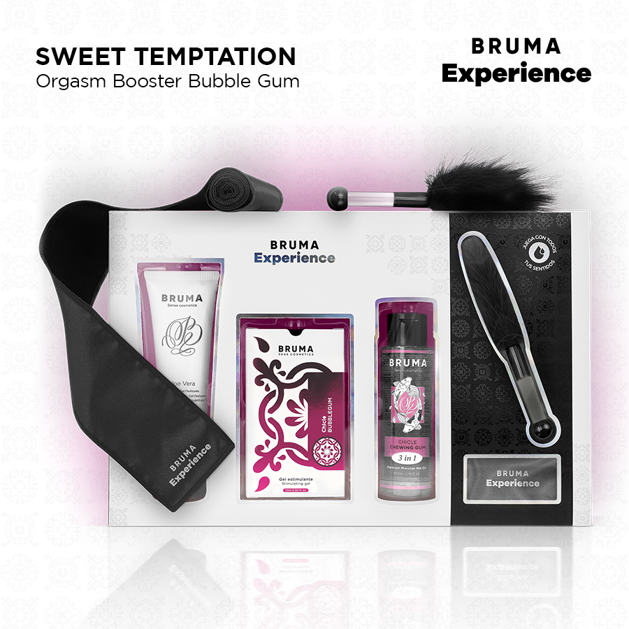 BRUMA EXPERIENCE - KIT DE TENTATION À LA GOMME D'ESSENCE AVEC AMÉLIORATEUR D'ORGASME