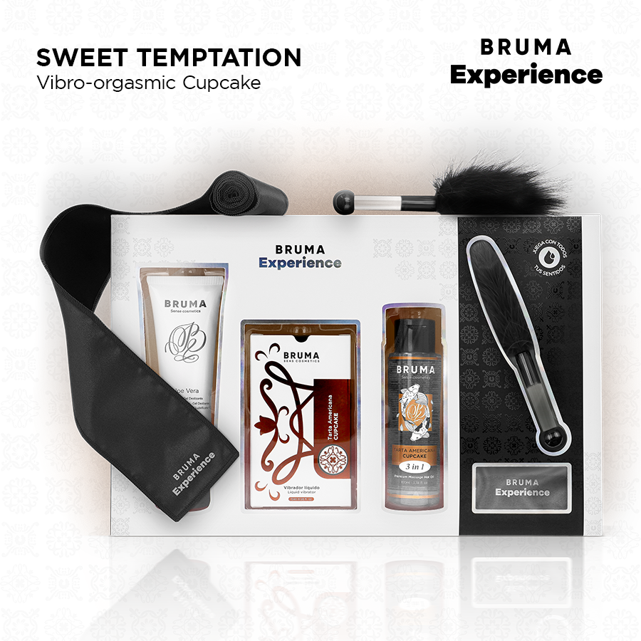 BRUMA EXPERIENCE - KIT DE DOUCE TENTATION GÂTEAU AMÉRICAIN VIBRO-ORGASMIQUE