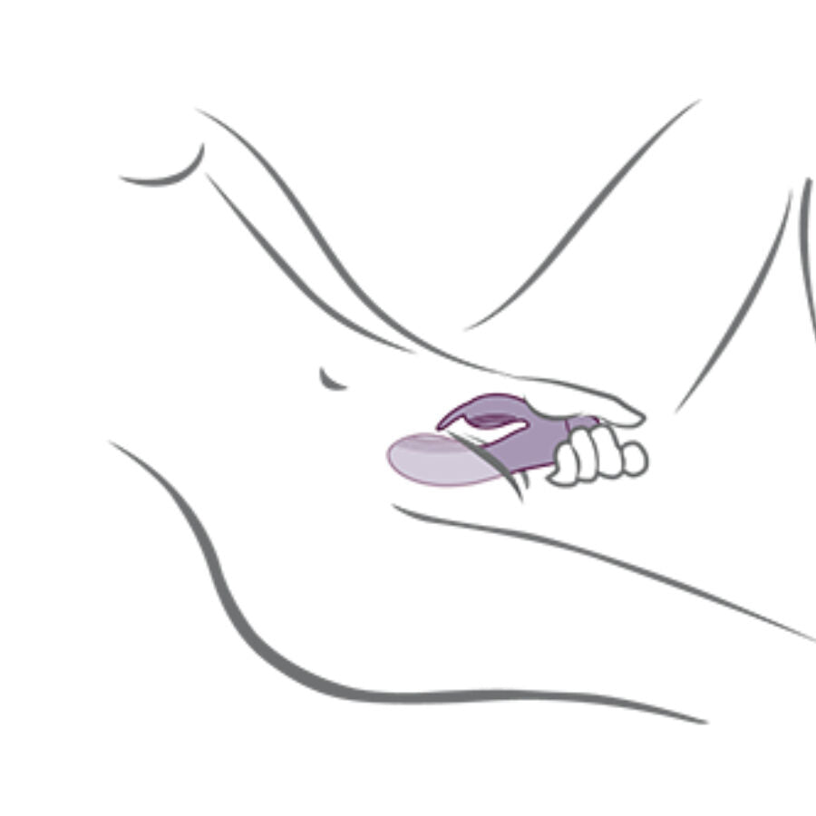 ROCKS-OFF - VIBRATEUR LAPIN VIOLET GLO-GIRL