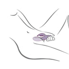 ROCKS-OFF - VIBRATEUR LAPIN VIOLET GLO-GIRL