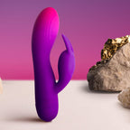 ROCKS-OFF - VIBRATEUR LAPIN VIOLET GLO-GIRL