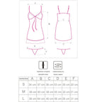 LIVCO CORSETTI FASHION - BABYDOLL HYEONA 1710 + STRING ROSE S