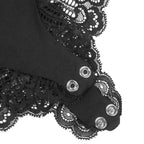 SUBBLIME - ORSACCHIOTTO CON DETTAGLI IN PIZZO FLOREALE NERO L/XL