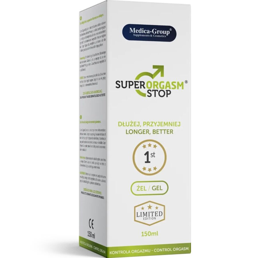 MEDICA GROUP - SUPER ORGASM STOP Gel intime pour hommes 150 ml