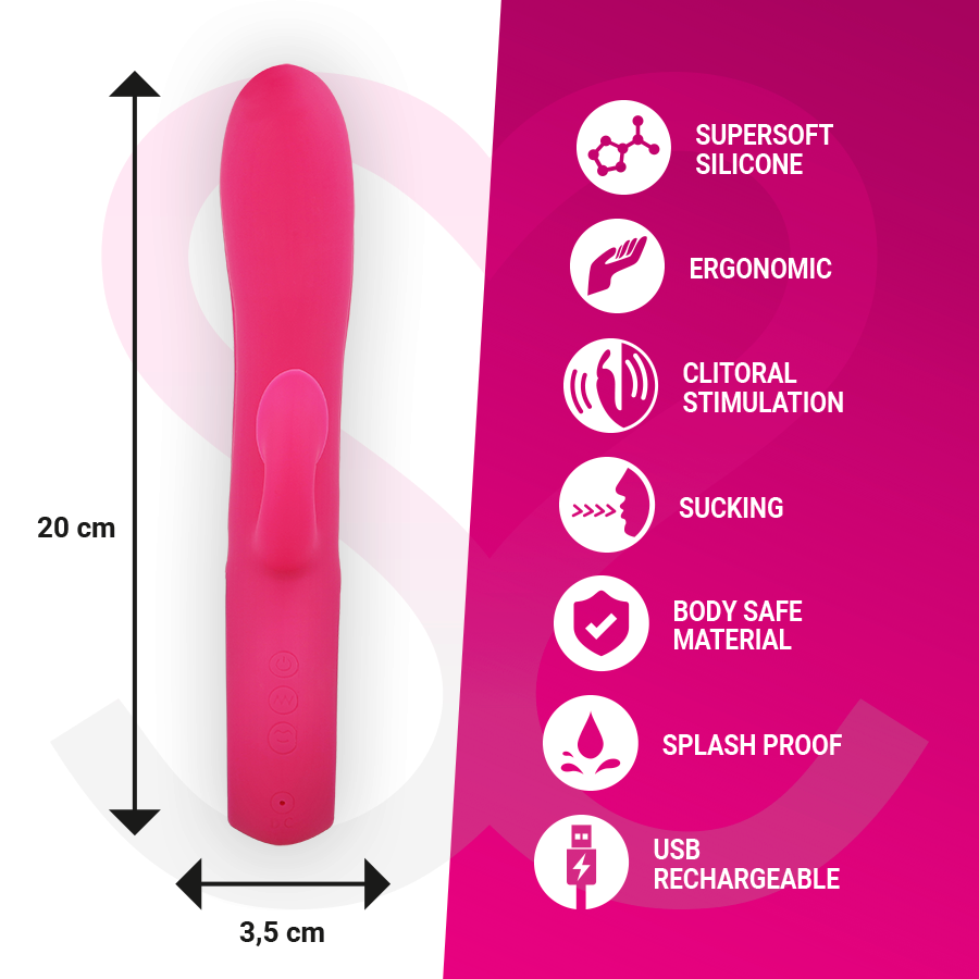 MORESSA - DUSTIN SUCCION CLITORIALE ET VIBRATION PUISSANTE EN SILICONE RECHARGEABLE PREMIUM