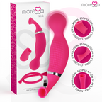 MORESSA - KIRK DUO ASPIRAZIONE + MASSAGGIATORE MULTI-PERFORMANCE IN SILICONE PREMIUM RICARICABILE
