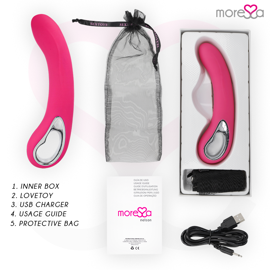 MORESSA - NELSON SILICONE RECHARGEABLE PREMIUM