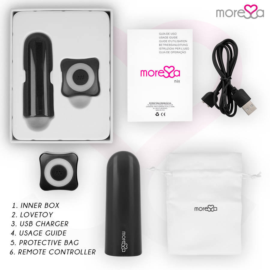 MORESSA - BLACK NIX VIBRATOR REMOTE CONTROL
