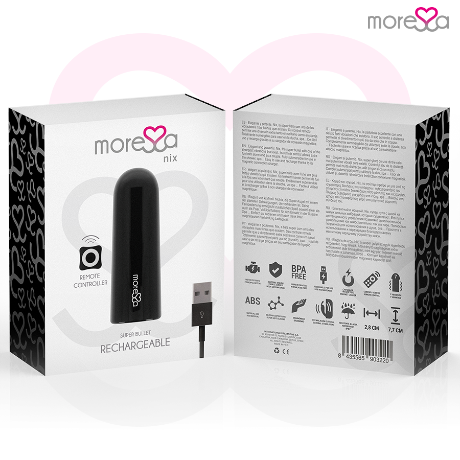 MORESSA - BLACK NIX VIBRATOR REMOTE CONTROL