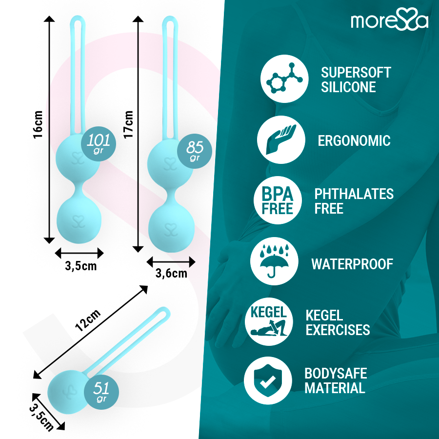 MORESSA - OSIAN PREMIUM TURQUOISE SILICONE SET