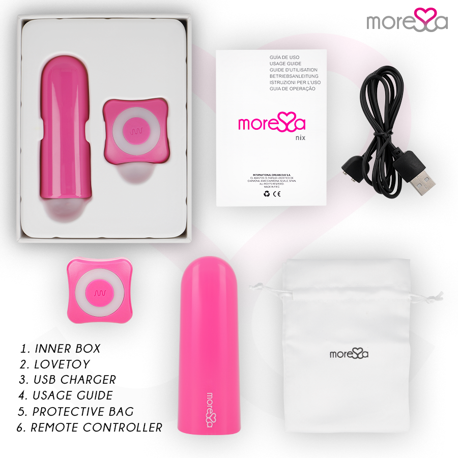 MORESSA - PINK NIX VIBRATOR REMOTE CONTROL