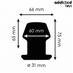 ADDICTED TOYS - EXTREME HOLLOW ANAL PLUG TAGLIA S 7,5 CM