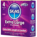 SKINS - EXTRA LARGE PREMIUM CONDOMS 4-PACK