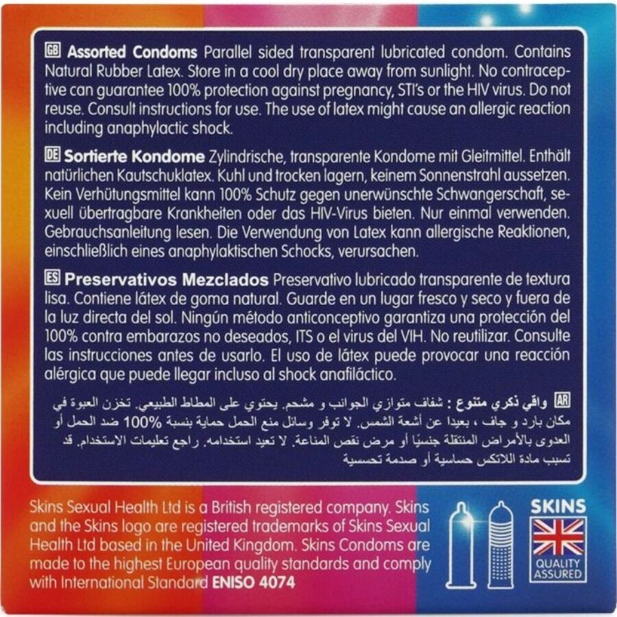 SKINS - ASSORTIMENT DE PRÉSERVATIFS PREMIUM