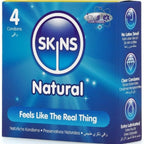 SKINS - PRÉSERVATIFS NATURELS PREMIUM, PAQUET DE 4