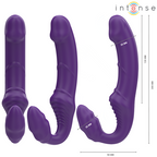 INTENSE - JILL DOUBLE VIBRATEUR 20 CM VIOLETTE AVEC TÉLÉCOMMANDE